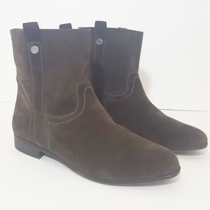 Frye Sarah Brown Suede Bootie